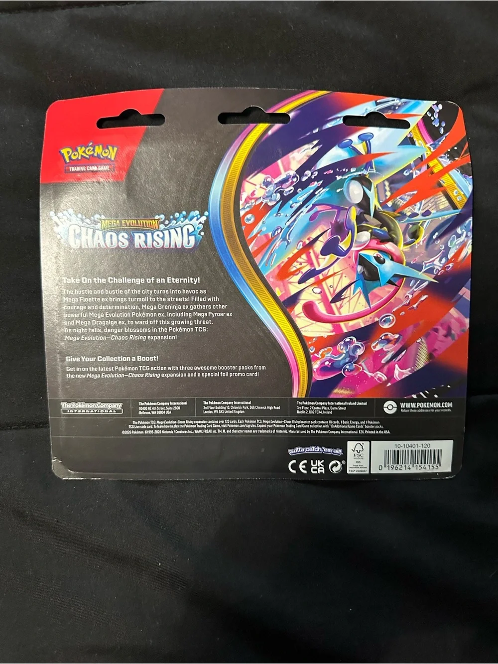 Pokémon Chaos Rising 3 Pack Blister Brand New